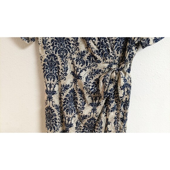 NWT~CUPSHE Floral Print Midi Dress Cover-Up Faux Wrap Dress Rayon-Viscose Size L - Picture 4 of 8